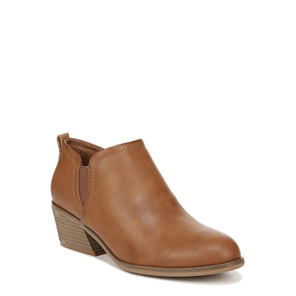 Women's Ankle Booties Size 8.5 Wide Slip-On Comfort Heel